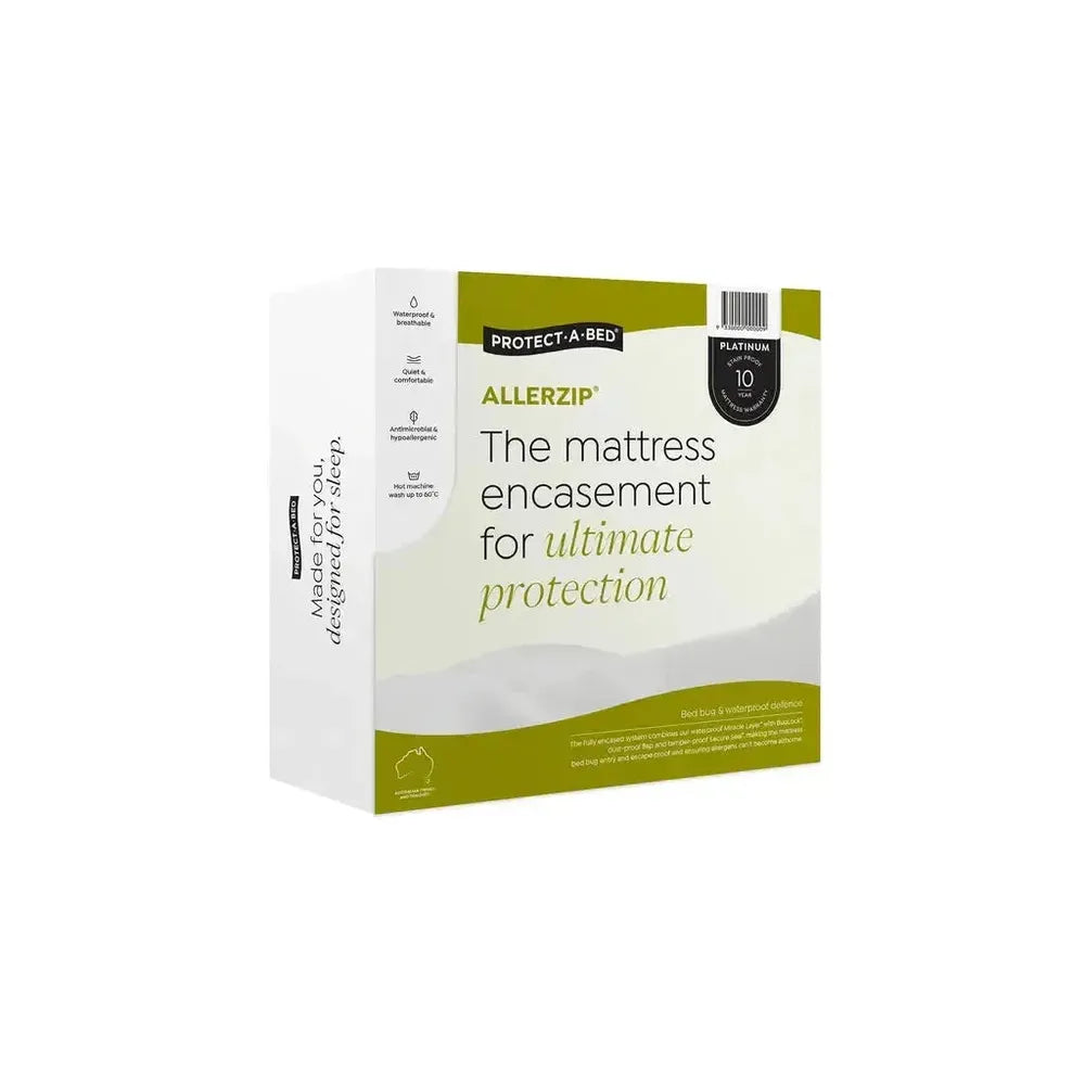 Allerzip Fully Encased Mattress Protector by Protect-A-Bed Long Single-Candles2go