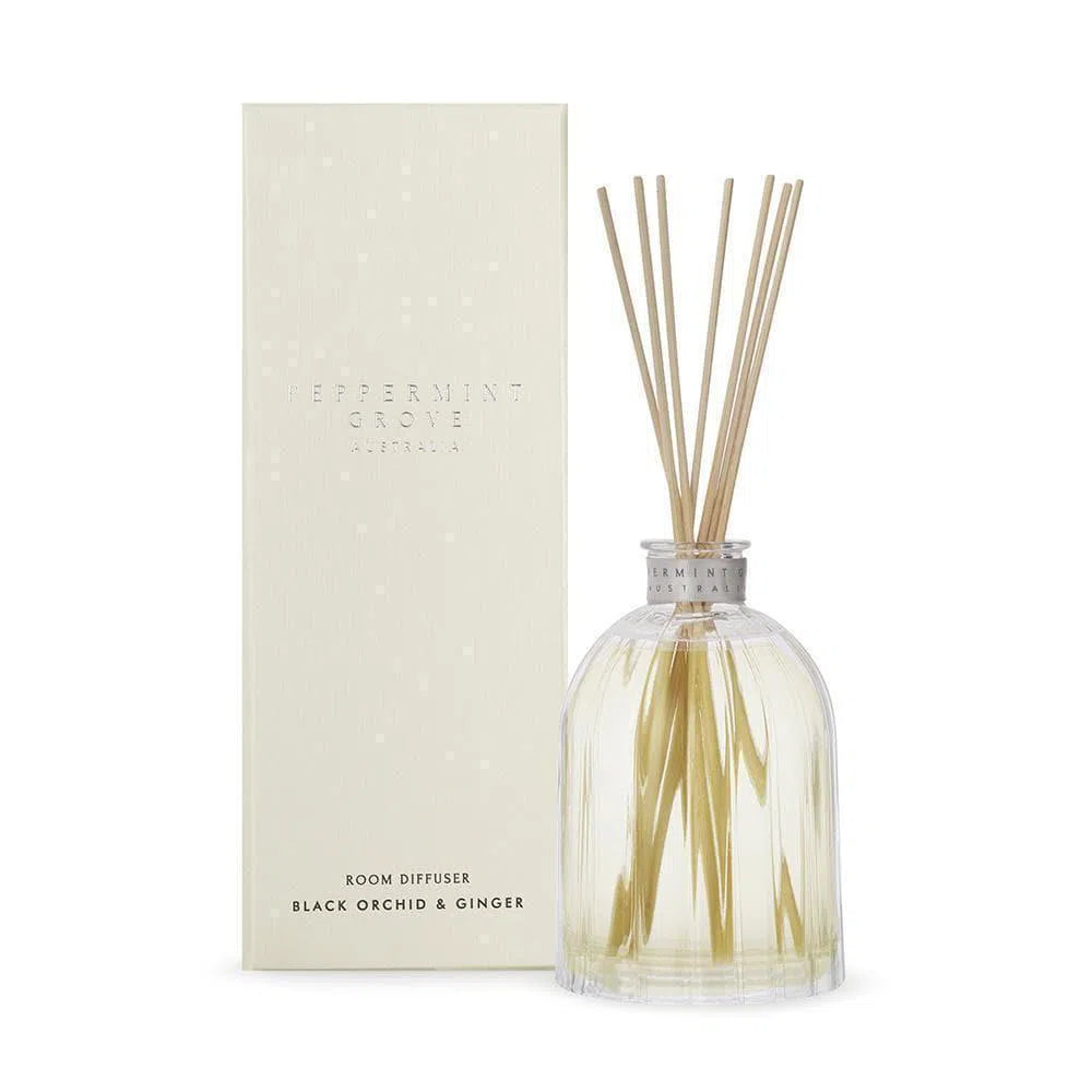 Black Orchid and Ginger Diffuser 350ml by Peppermint Grove-Candles2go