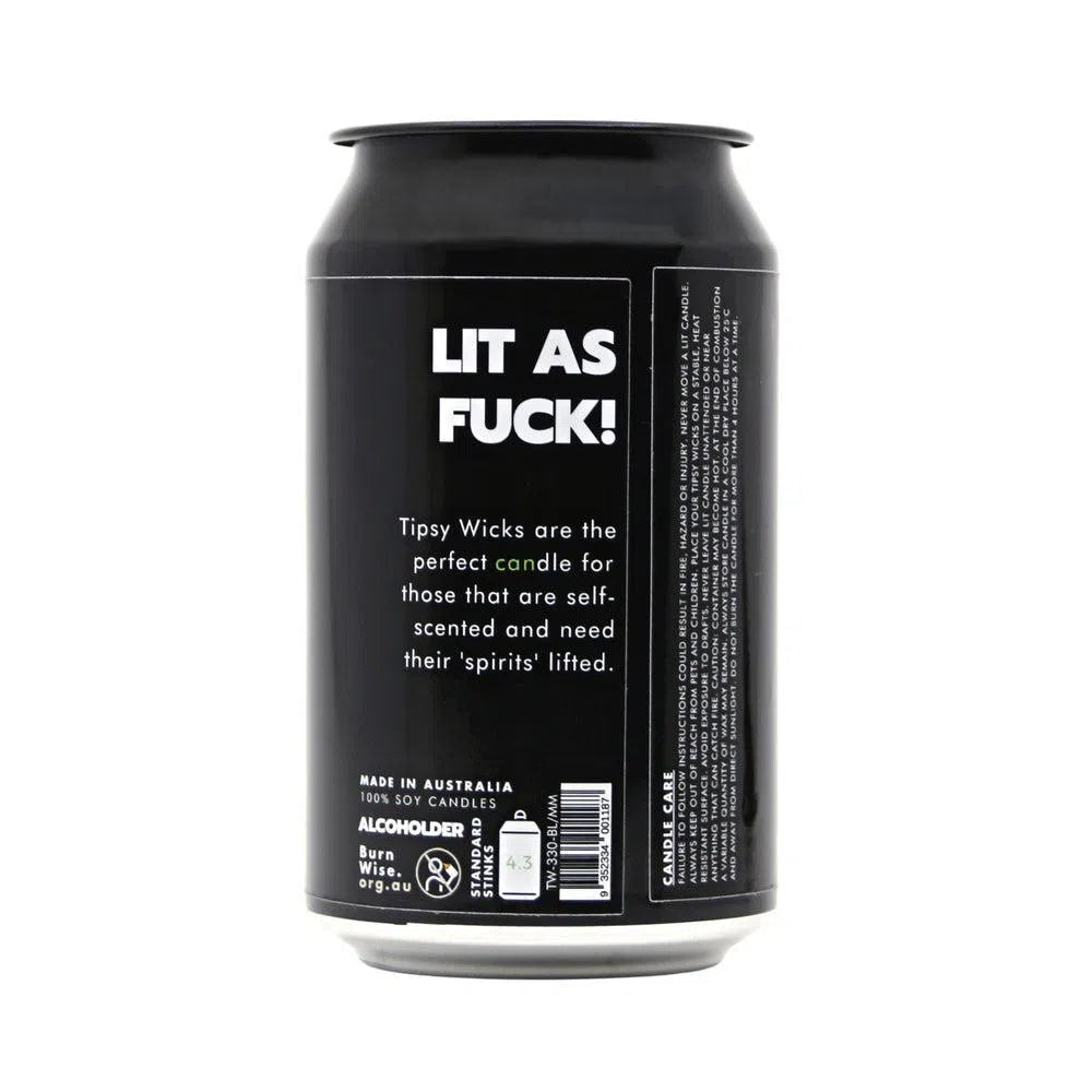 Blurred Limes Candles in a Can 300g by Tipsy Wicks-Candles2go