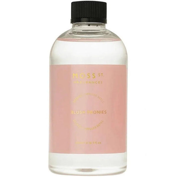 Blush Peonies 500ml Reed Diffuser Refill by Moss St Fragrances-Candles2go