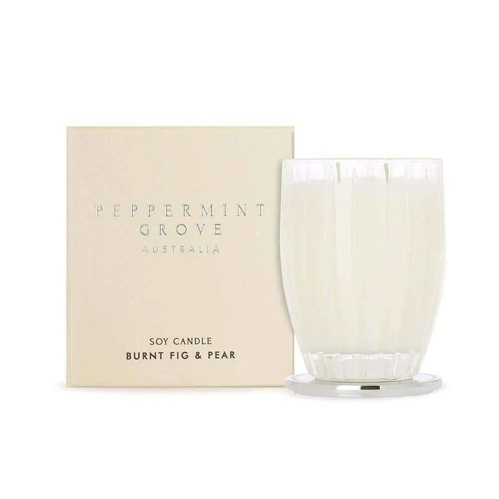 Burnt Fig and Pear Candle 370g by Peppermint Grove-Candles2go