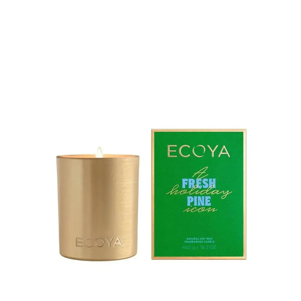 Christmas Limited Edition Ecoya Fresh Pine Goldie 460g Candle 2025-Candles2go