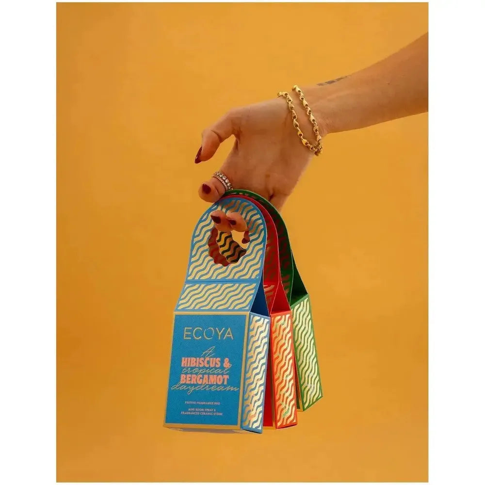 Christmas Limited Edition Ecoya Hibiscus & Bergamot Fragrance Duo 2025-Candles2go