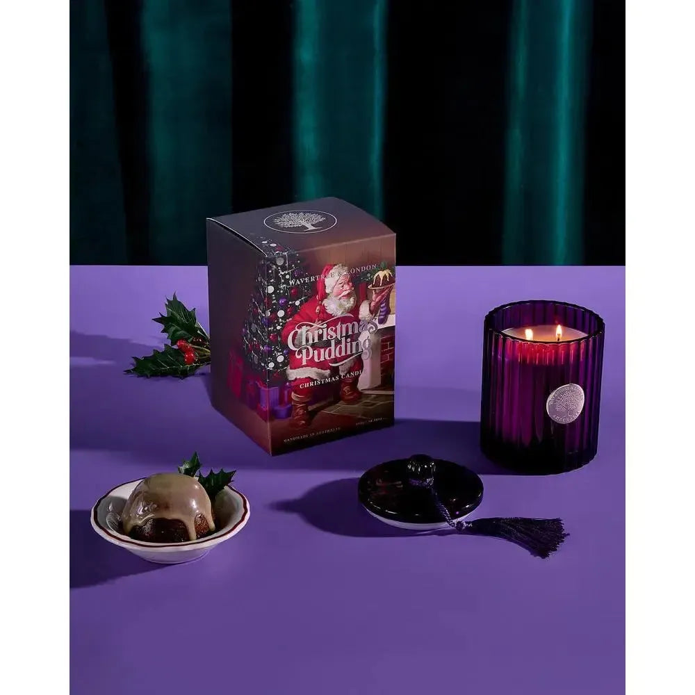 Christmas Limited Edition Wavertree & London Christmas Pudding 410g Candle 2025-Candles2go