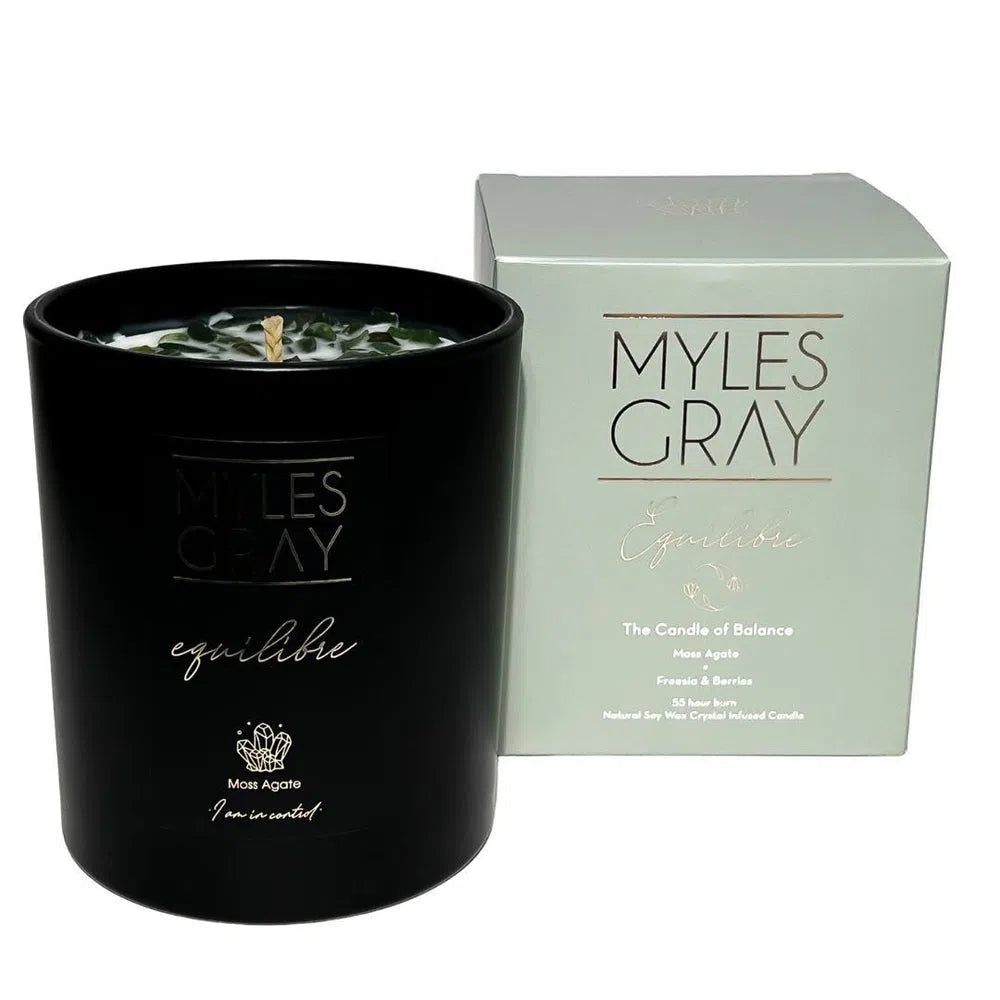 Equilibre Balance 285g Crystal Infused Candle by Myles Gray-Candles2go