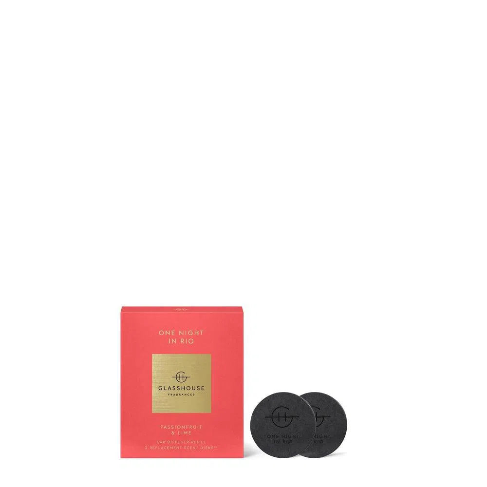 Glasshouse Fragrances One Night In Rio Replacement Car Diffuser Disc-Candles2go