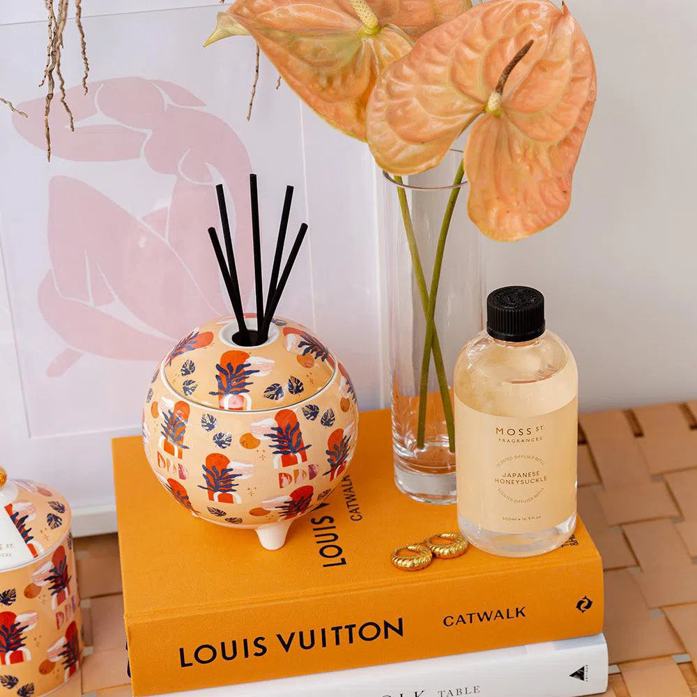 Japanese Honeysuckle 500ml Reed Diffuser Refill by Moss St Fragrances-Candles2go