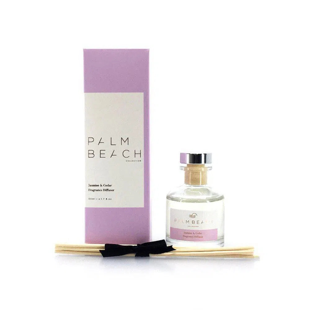 Jasmine and Cedar 250ml Diffuser by Palm Beach-Candles2go