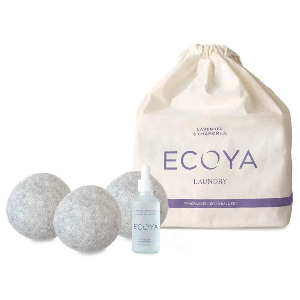 Lavender & Chamomile Laundry Dryer Ball Set By Ecoya-Candles2go