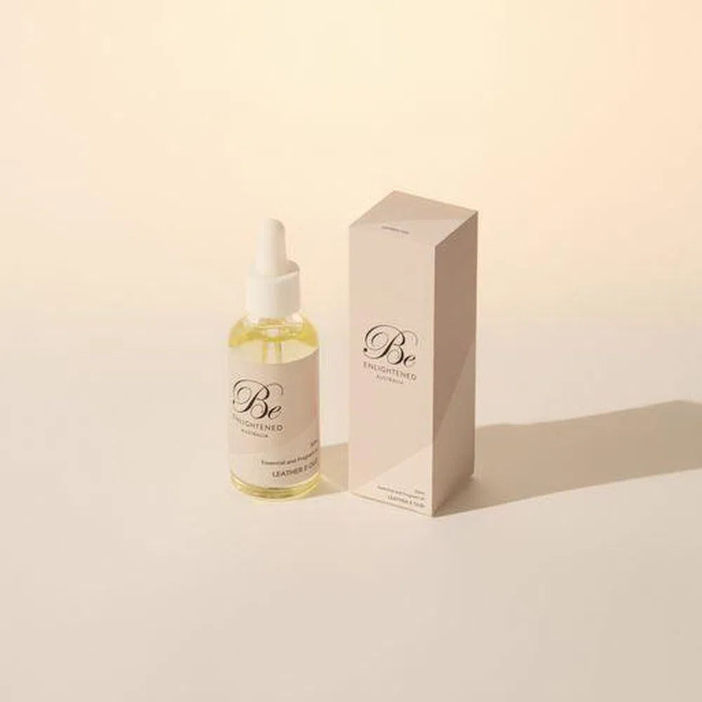 Leather & Oud Fragrant Oil 50ml by Be Enlightened-Candles2go