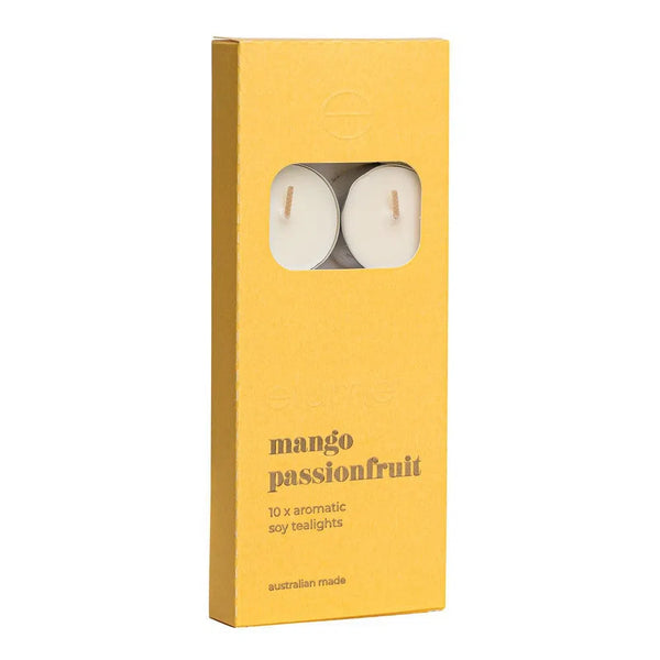Mango and Passionfruit Tealights 10 Pack by Elume-Candles2go