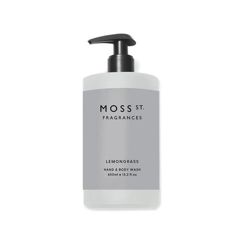 Moss St Hand and Body Wash 450ml Lemongrass-Candles2go