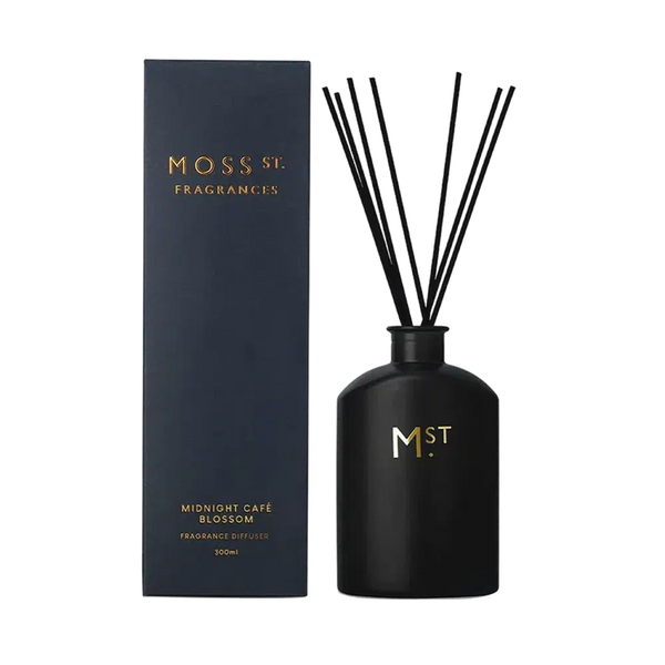 Mother's Day Midnight Cafe Blossom Limited Edition 300ml Diffuser by Moss St-Candles2go