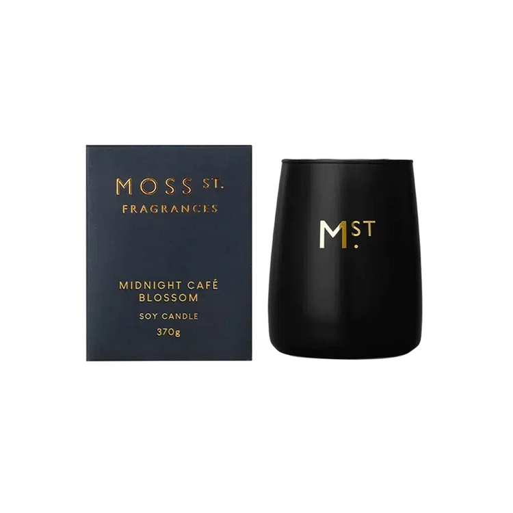 Mother's Day Midnight Cafe Blossom Limited Edition 370g Candle by Moss St-Candles2go