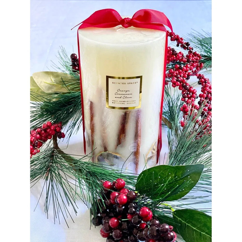 Orange Cinnamon & Clove Botanical 900g Candle by Scented Space & Apsley & Co-Candles2go