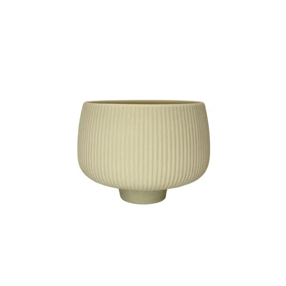 Planter Pot Ceramic in Beige Australian Native Collection Clearance-Candles2go