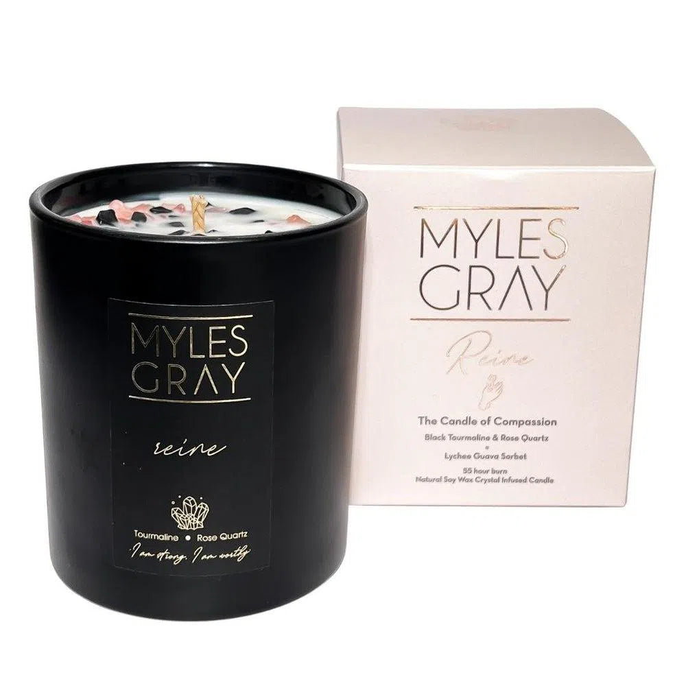 Reine Compassion 285g Crystal Infused Candle by Myles Gray-Candles2go
