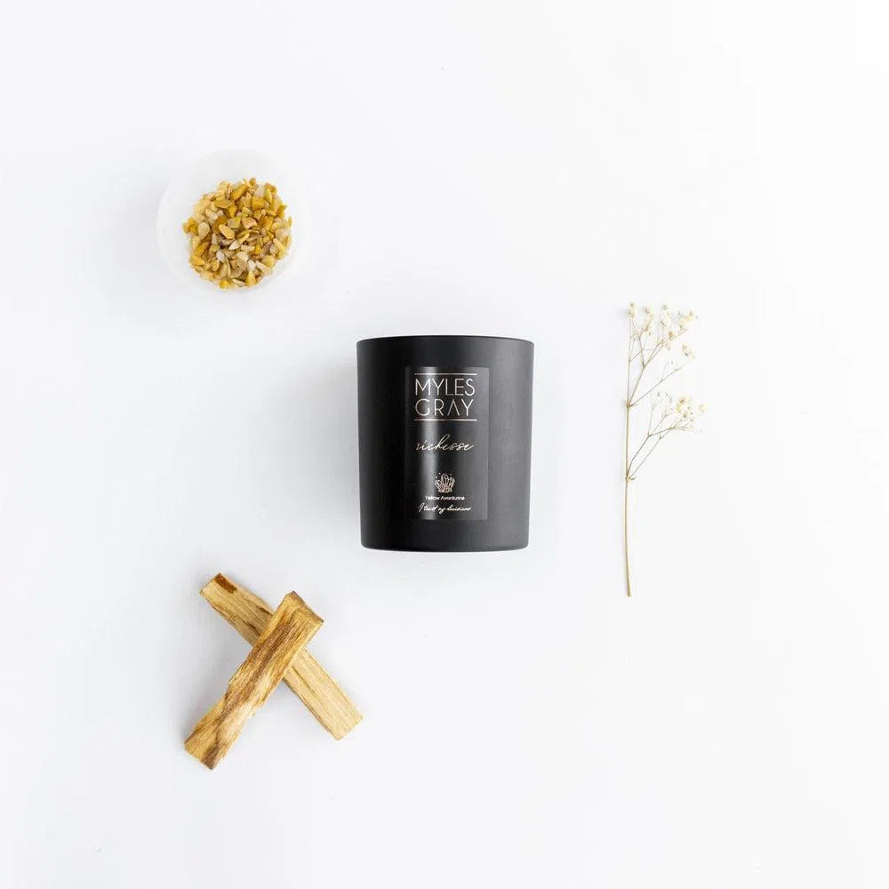 Richesse Prosperity 285g Crystal Infused Candle by Myles Gray-Candles2go