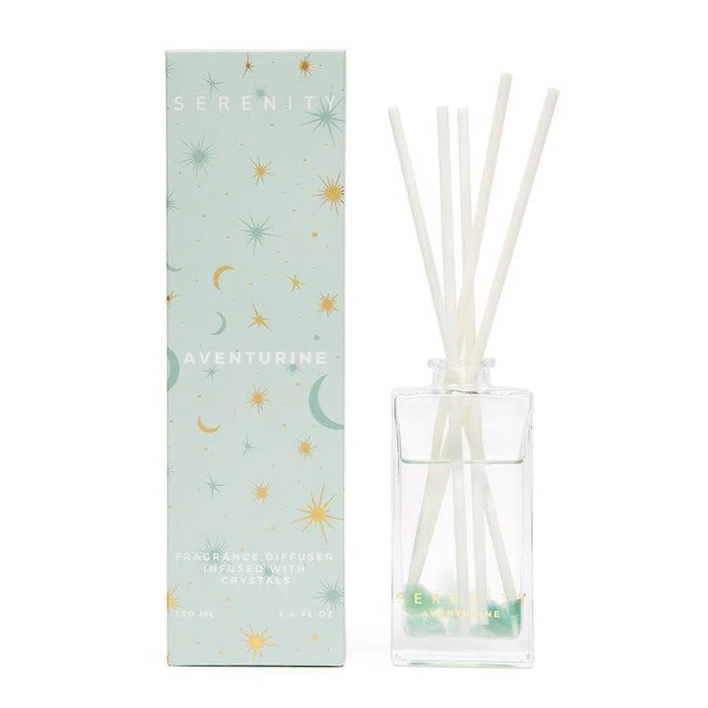 Serenity Crystal Abundance Adventurine 130ml Diffuser-Candles2go