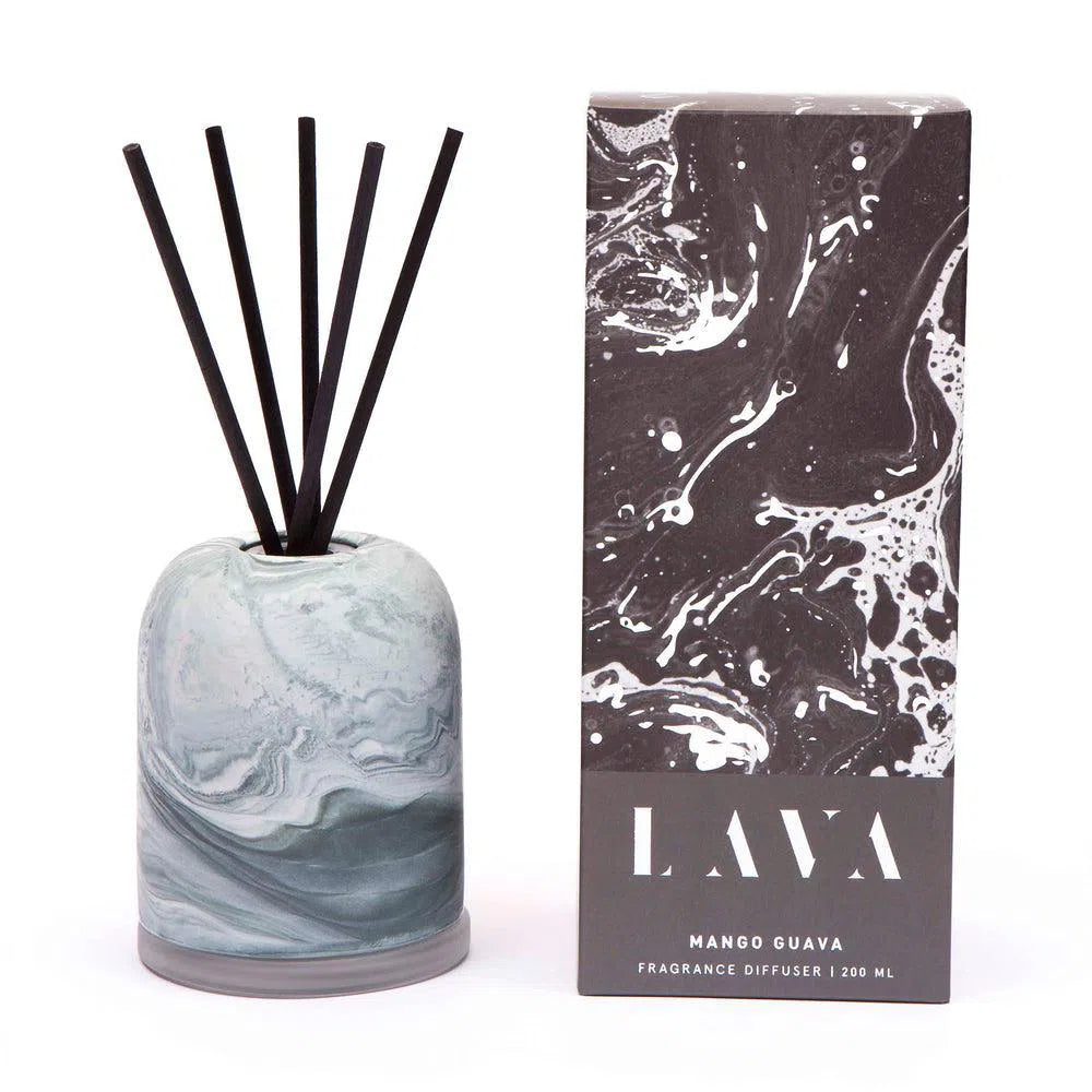 Serenity Lava Ceramic 200ml Reed Diffuser in Mango Guava-Candles2go