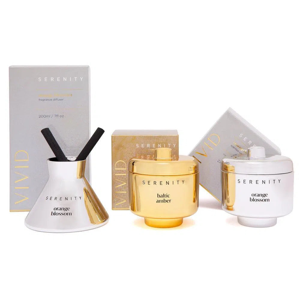 Serenity Vivid 200ml Reed Diffuser in Orange Blossom-Candles2go