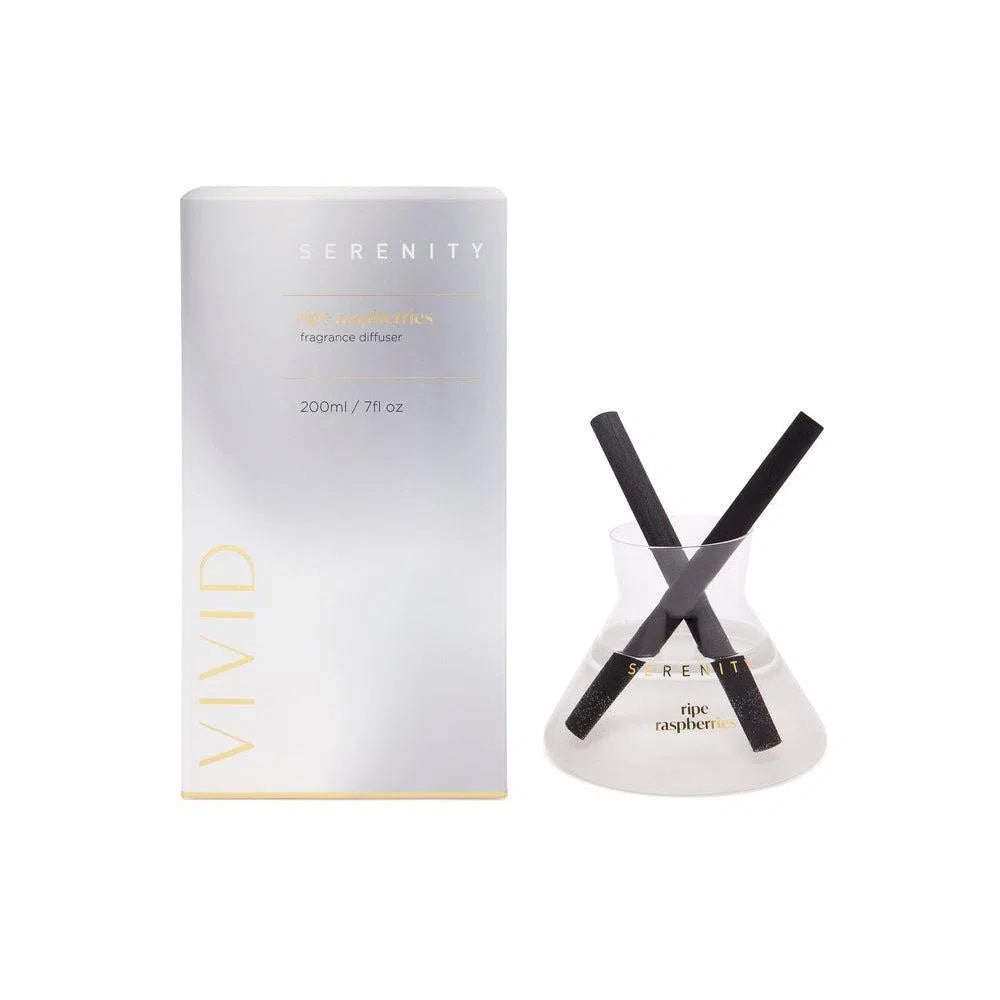 Serenity Vivid 200ml Reed Diffuser in Ripe Raspberry-Candles2go