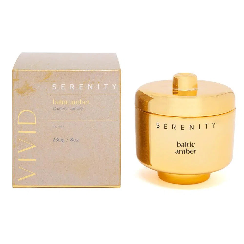 Serenity Vivid 230g Candle in Baltic Amber-Candles2go