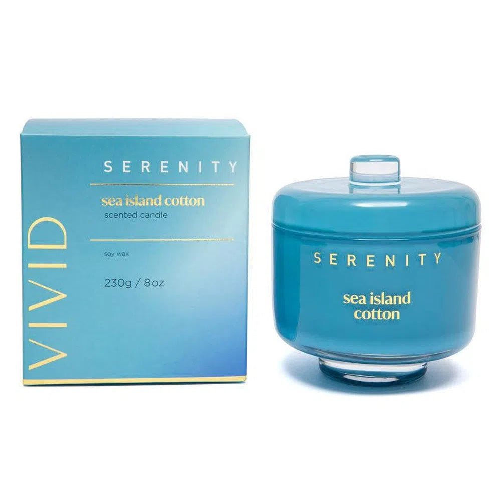 Serenity Vivid Candle in Sea Island Cotton-Candles2go