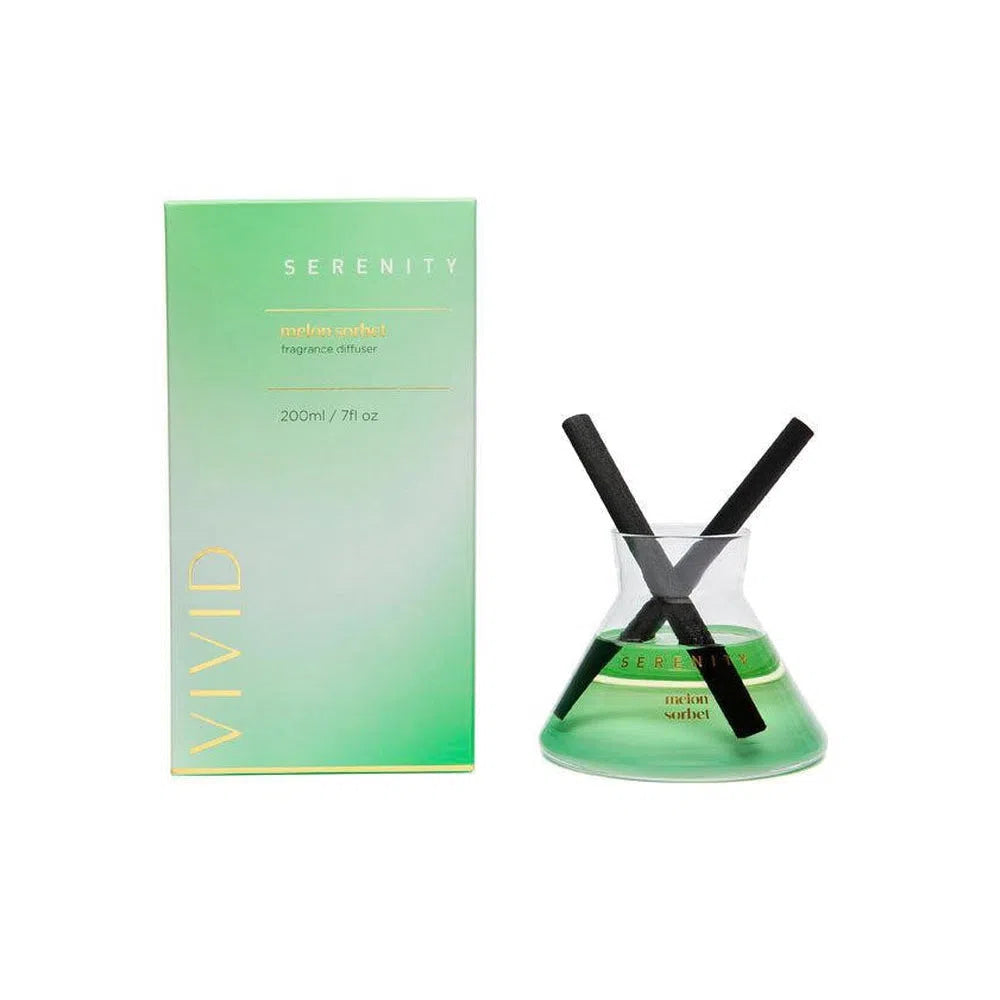 Serenity Vivid Reed Diffuser in Melon Sorbet 200ml-Candles2go