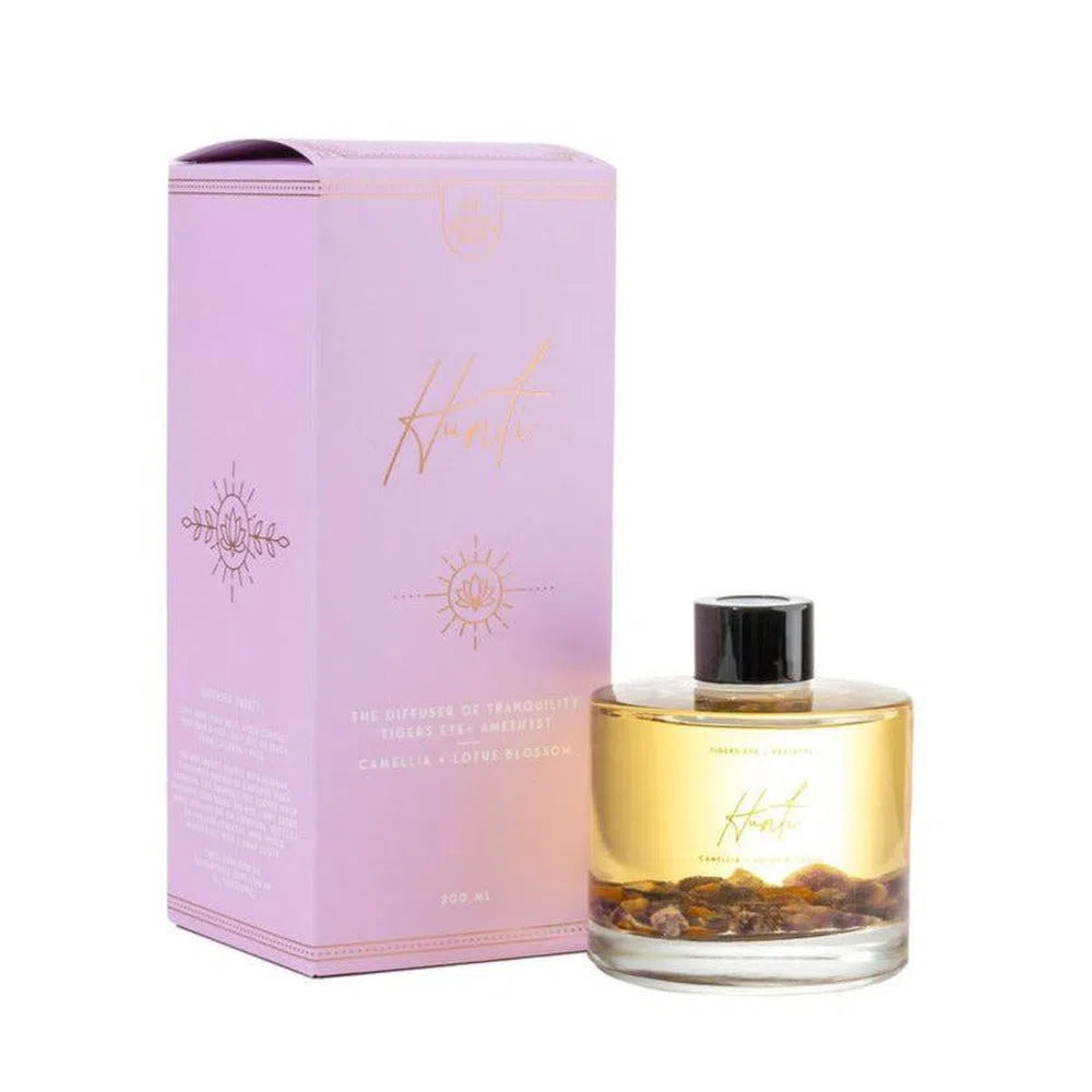 Three Suns Hunti 200ml Crystal Diffuser Camellia & Lotus-Candles2go