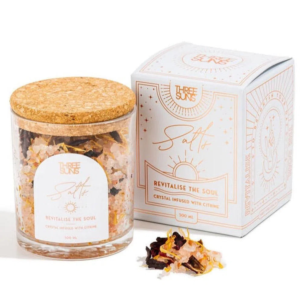 Three Suns Revitalise The Soul Crystal Infused Bath Salts 300ml-Candles2go