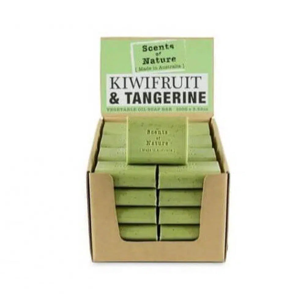 Tilley Soaps Australia Kiwifruit and Tangerine Pure Vegetable Soap 100g SoN Bar-Candles2go
