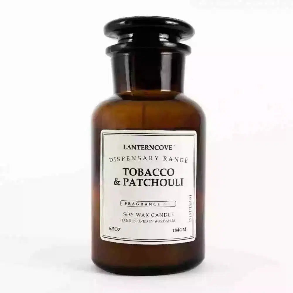 Tobacco & Patchouli 6.5oz Candle by Lantern Cove Dispensary-Candles2go
