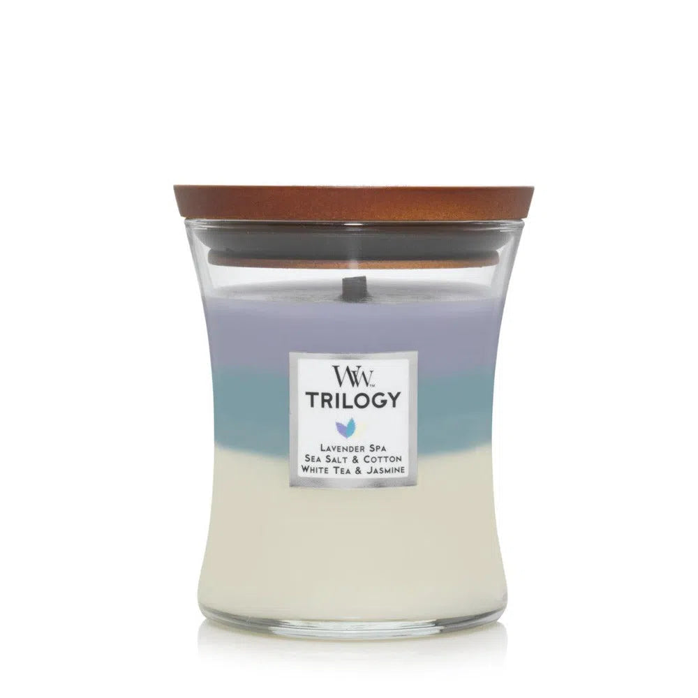 Trilogy Candle by Woodwick Candles 275g Calming Retreat-Candles2go