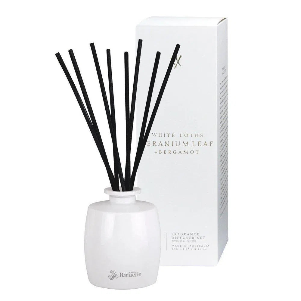 Urban Rituelle Alchemy White Lotus Leaf & Bergamot 200ml Diffuser-Candles2go
