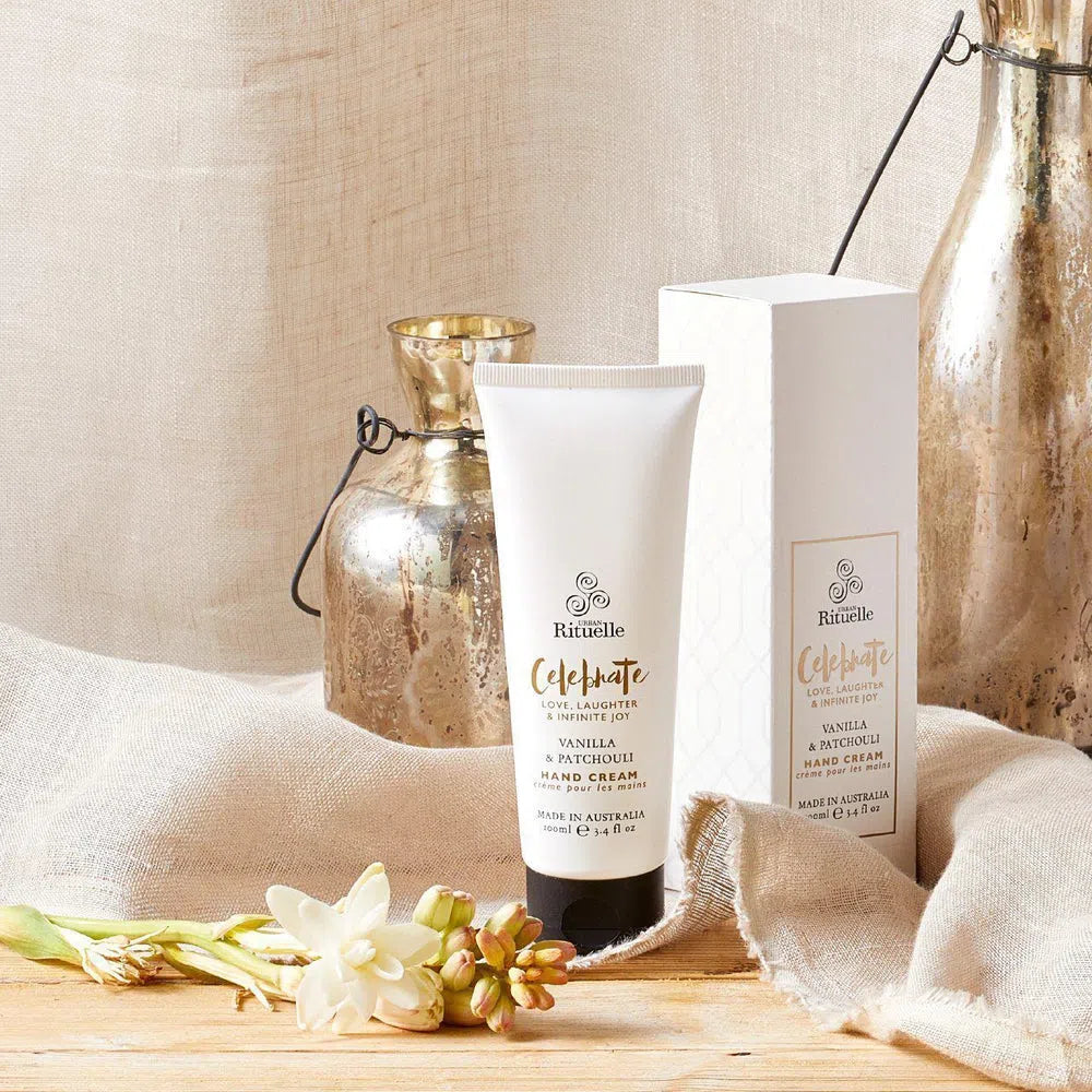 Urban Rituelle Celebrate, Vanilla & Patchouli Hand Cream-Candles2go
