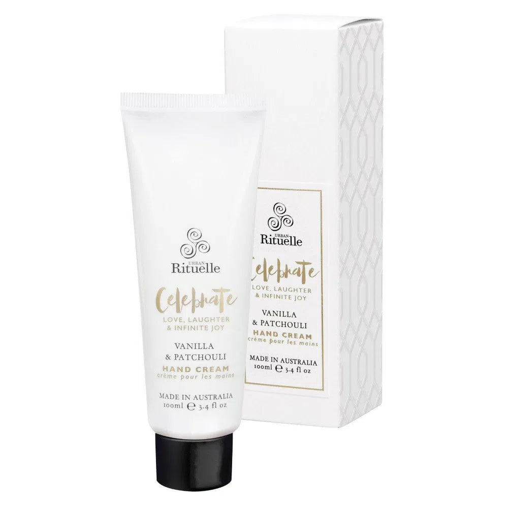 Urban Rituelle Celebrate, Vanilla & Patchouli Hand Cream-Candles2go
