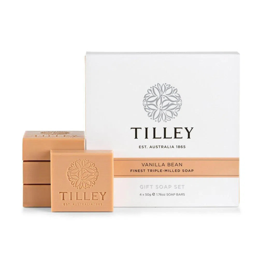 Vanilla Bean Gift Soap Set 4 X 50g By Tilley Australia-Candles2go
