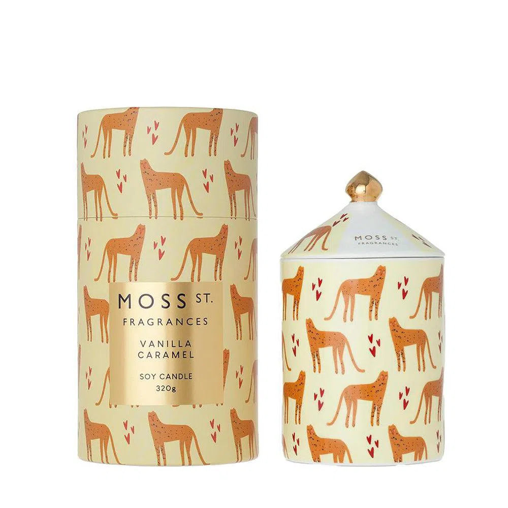 Vanilla Caramel 320g Ceramic Candle by Moss St Fragrances-Candles2go