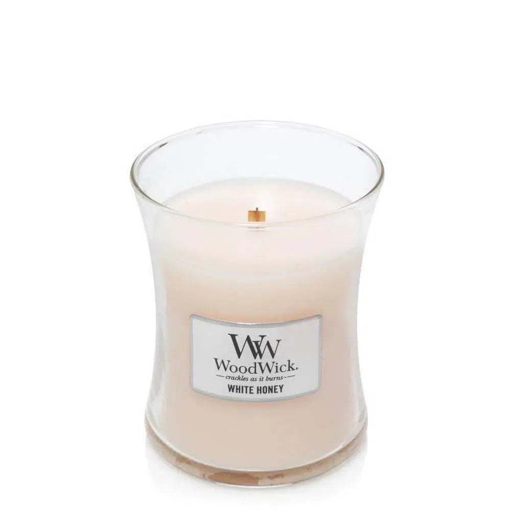 White Honey 275g Jar by Woodwick-Candles2go