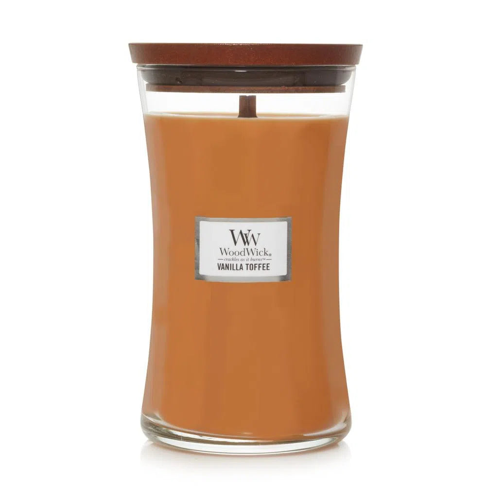 WoodWick Vanilla Toffee Large 609g candle-Candles2go