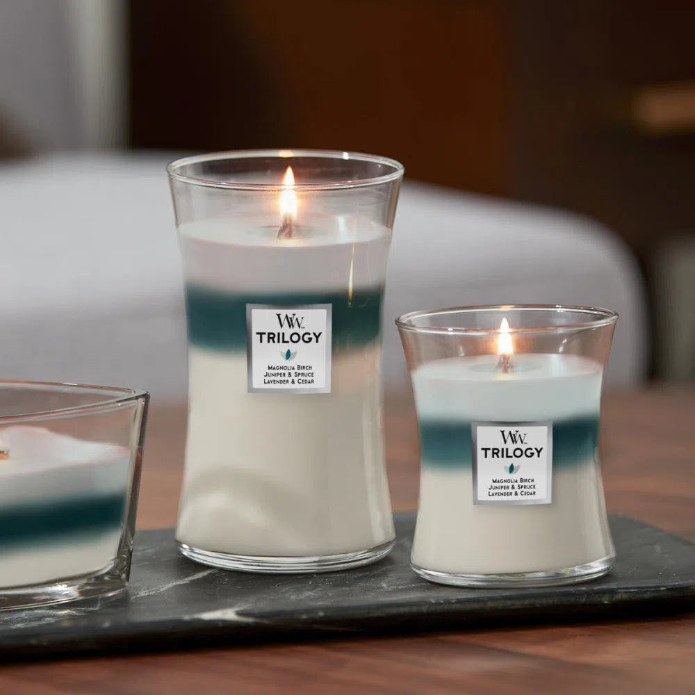 Woodwick Candles Large Candle 609g Icy Woodland Trillogy-Candles2go