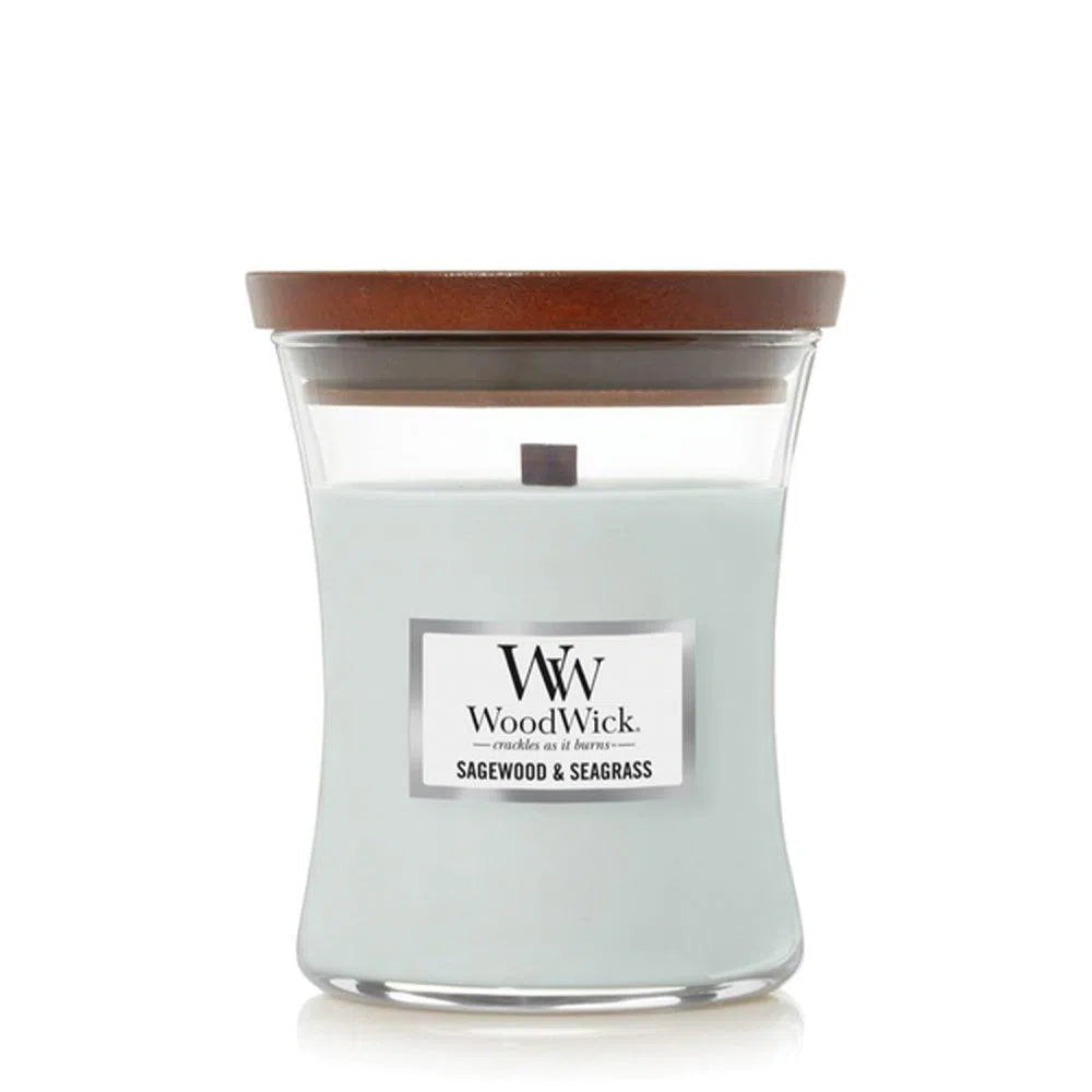 Woodwick Sagewood and Seagrass 275g Candle-Candles2go
