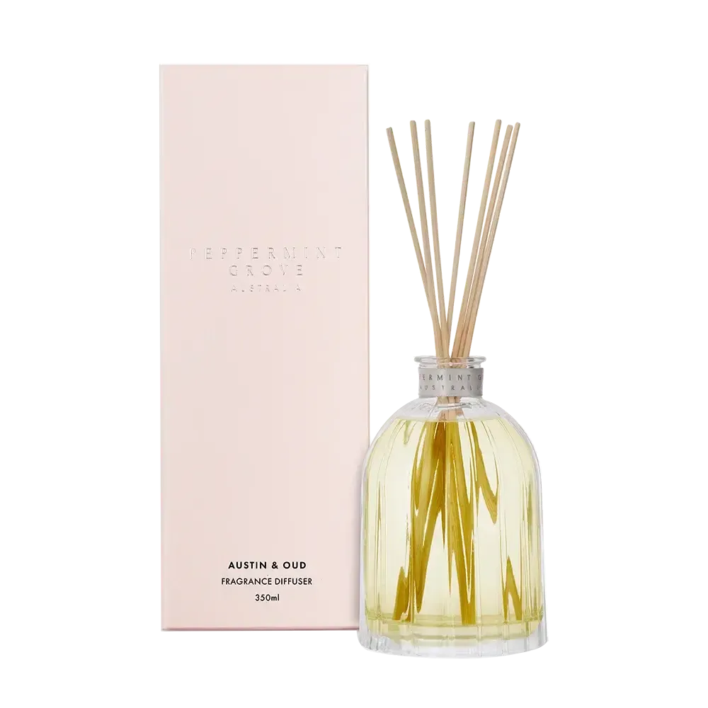 Austin and Oud Diffuser 350ml by Peppermint Grove-Candles2go
