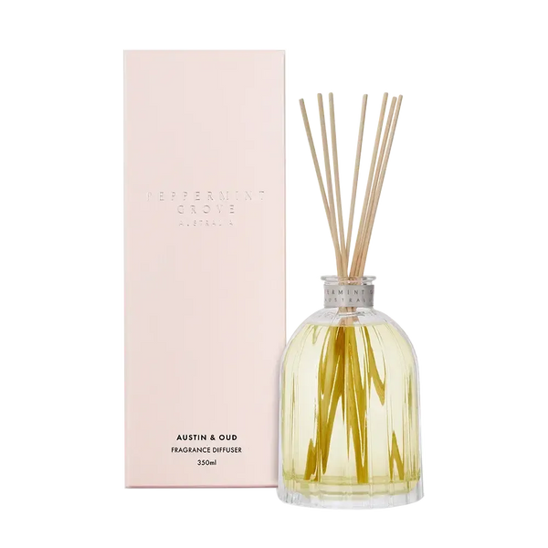 Austin and Oud Diffuser 350ml by Peppermint Grove-Candles2go