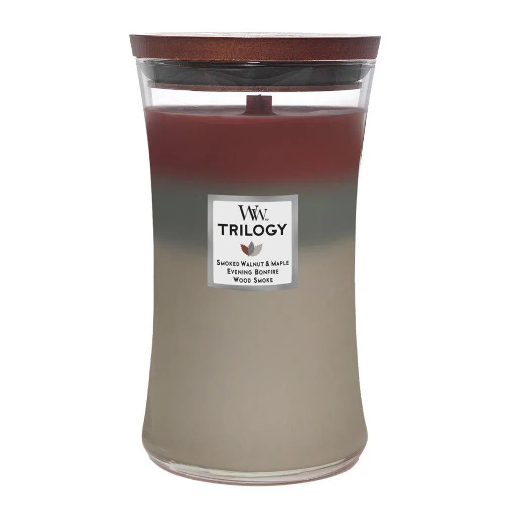 Autumn Embers Trilogy Large 609g Candle by Woodwick-Candles2go