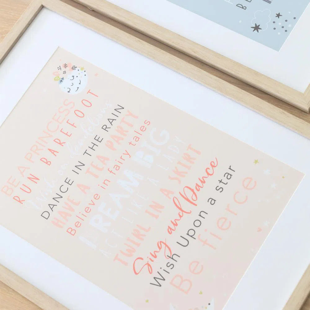 Baby Pink Framed Glass Print 43x63-Candles2go