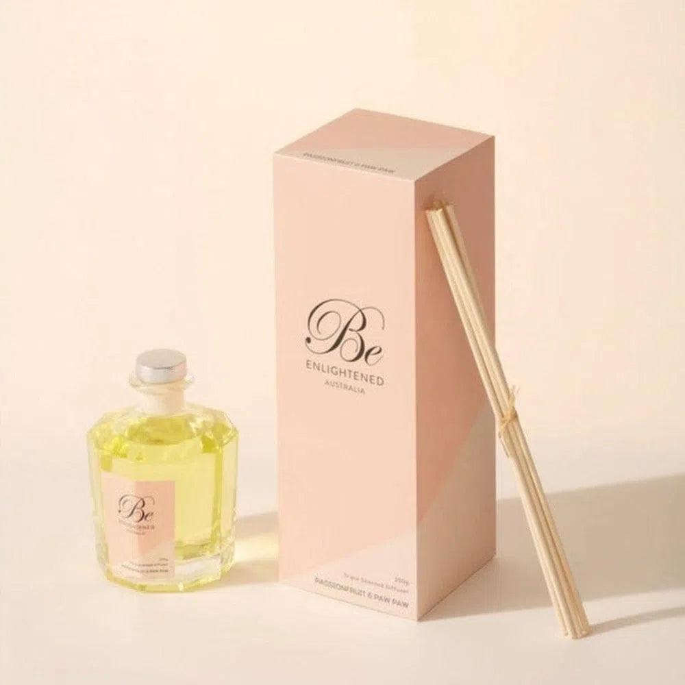 Be Enlightened Passionfruit and Paw Paw Reed Diffuser 250ml-Candles2go