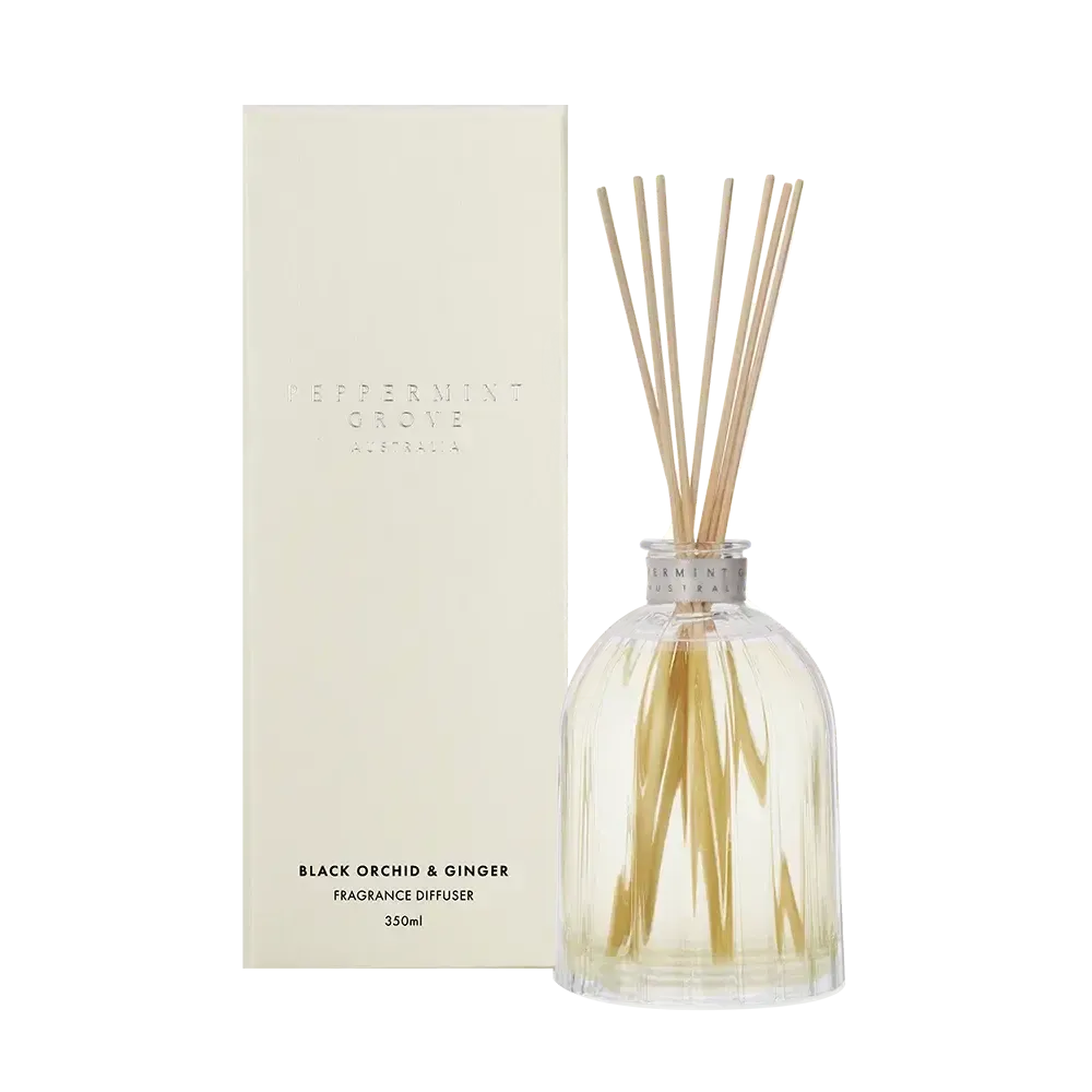 Black Orchid and Ginger Diffuser 350ml by Peppermint Grove-Candles2go