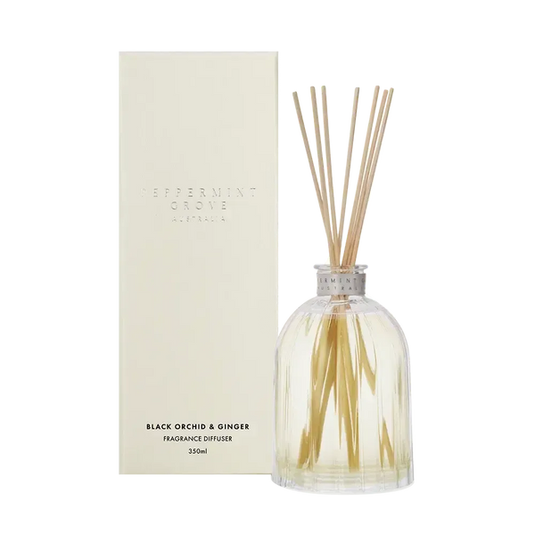 Black Orchid and Ginger Diffuser 350ml by Peppermint Grove-Candles2go